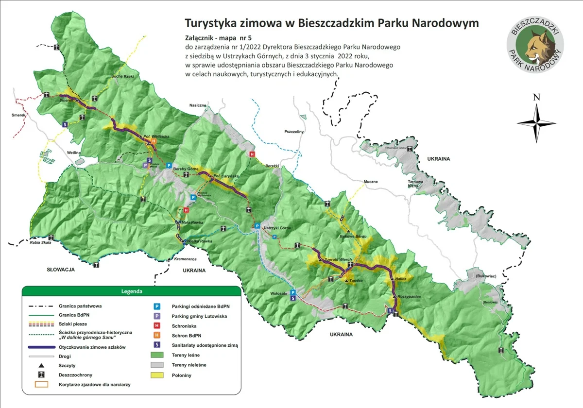 Jazda na nartach skiturowych jest już dozwolona w Bieszczadach. Park udostępnił zjazdy z Tarnicy i połonin - Zdjęcie główne