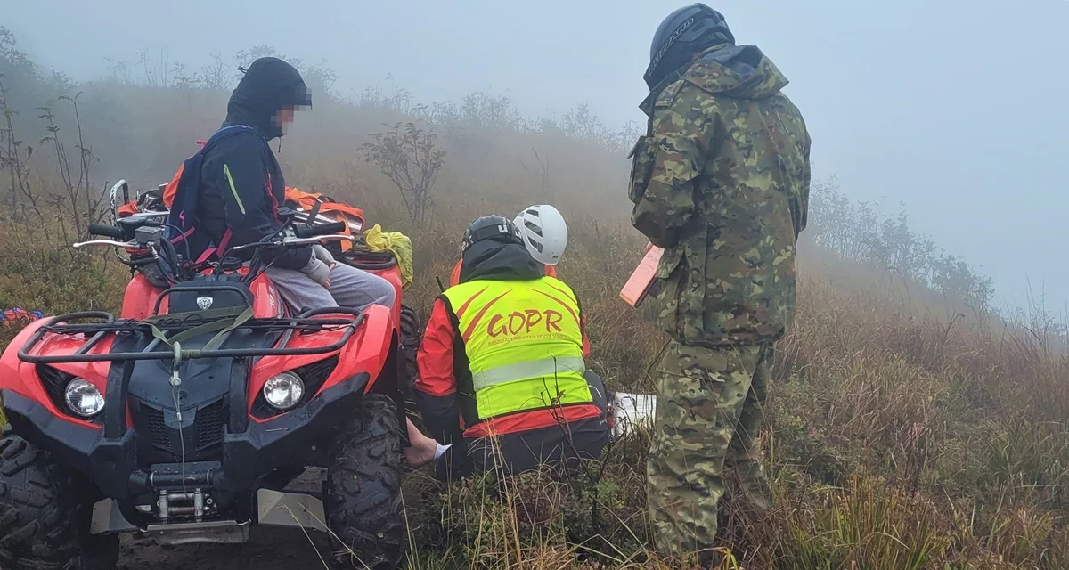 Kobieta doznała urazu w rejonie Bukowego Berda w Bieszczadach. Skuteczna współpraca służb - Zdjęcie główne