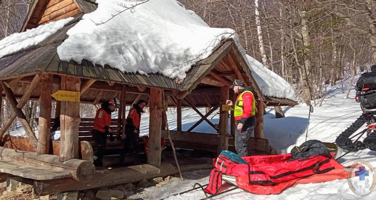 Bieszczadzka Grupa GOPR pomogła poszkodowanej turystce w okolicy Połoniny Caryńskiej - Zdjęcie główne
