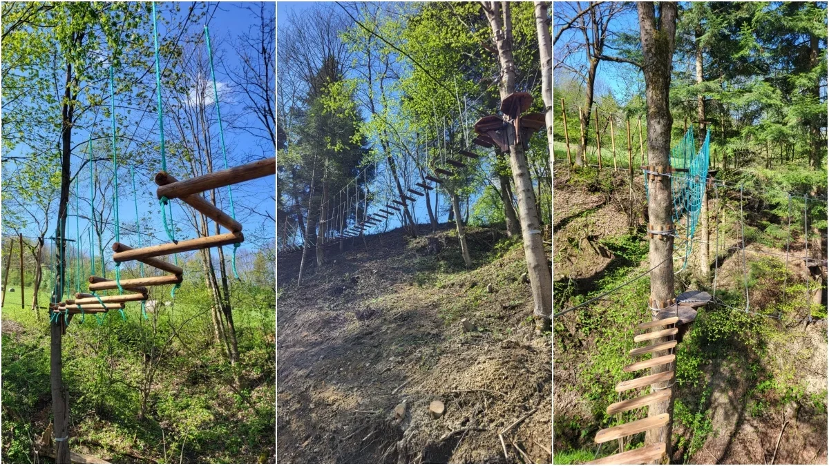 Nieustanny rozwój turystyki w gminie Olszanica. To tu powstał jeden z największych parków linowych - Zdjęcie główne