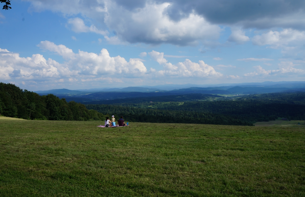 Fot. Kamil Mielnikiewicz - Panorama z szybowiska w Bezmiechowej