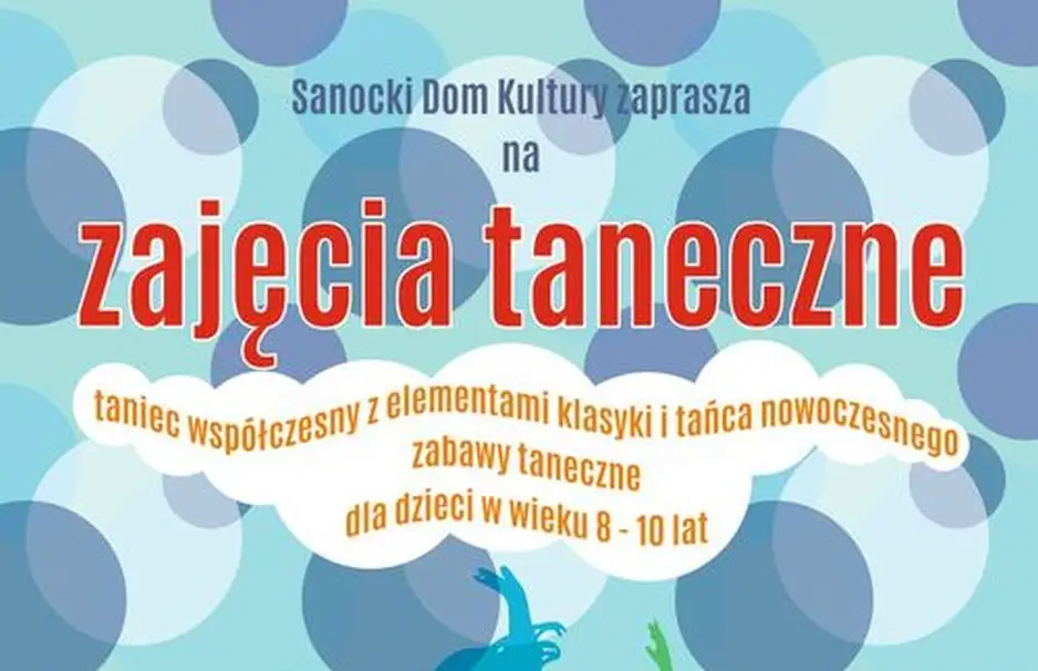 Zajęcia taneczne dla dzieci w Sanockim Domu Kultury - Zdjęcie główne