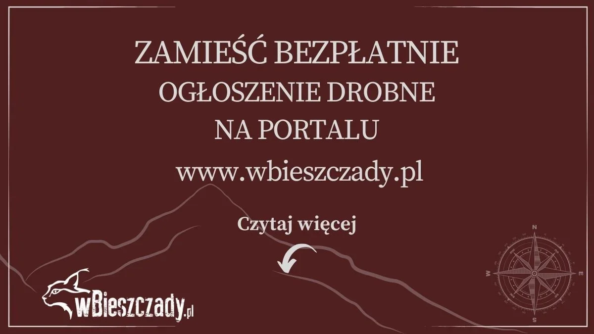 Bezpłatne ogłoszenia w Bieszczadach. Zamieść i przeglądaj - Zdjęcie główne