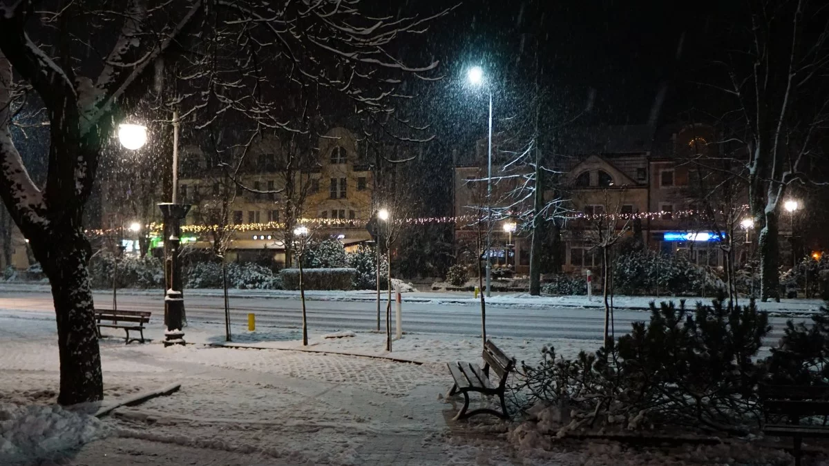 W Bieszczadach pada śnieg. Dla kierowców oznacza to jedno [ZDJĘCIA, WIDEO] - Zdjęcie główne