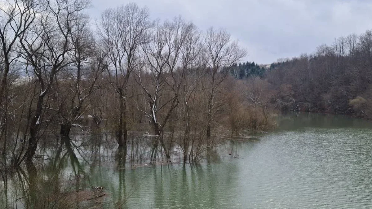 W ciągu kilku dni stan rzek w Bieszczadach znacząco wzrósł. Sytuacja na Sanie i Solince [ZDJĘCIA+FILM] - Zdjęcie główne