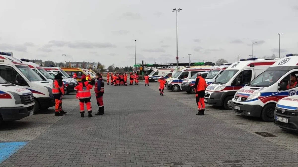 Ratownicy Bieszczadzkiego Pogotowia Ratunkowego pomogli w transporcie chorych dzieci na lotnisko w Jasionce - Zdjęcie główne