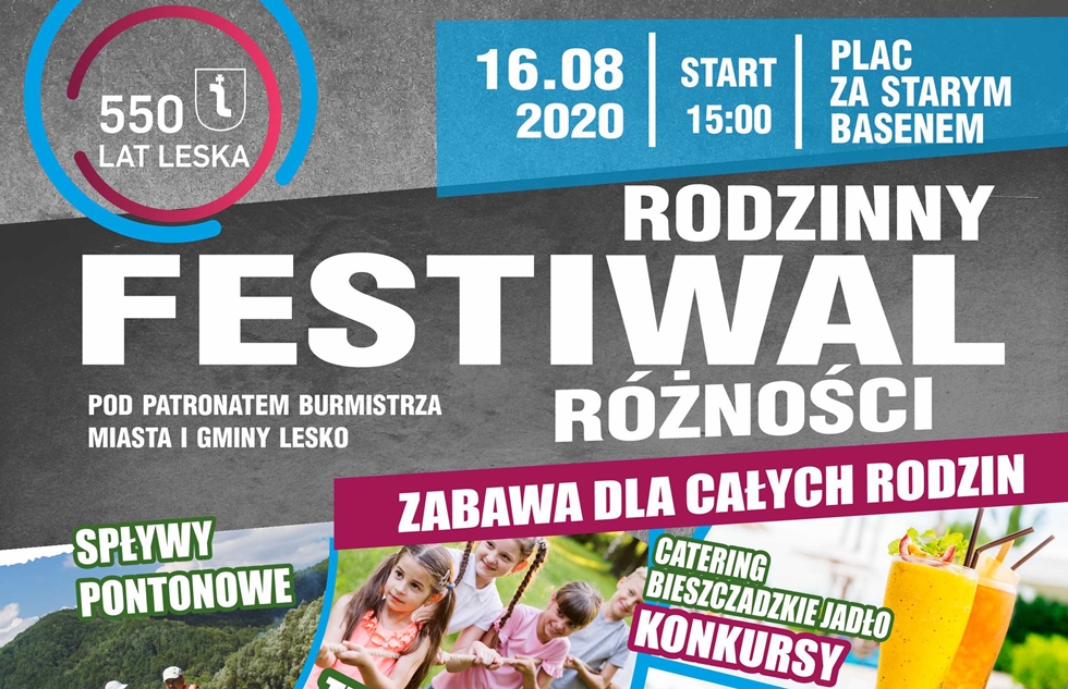 Rodzinny Festiwal Różności w Lesku - Zdjęcie główne