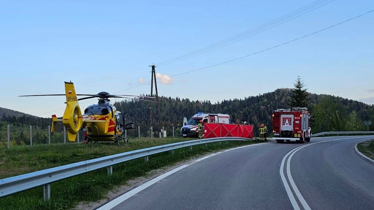 Śmiertelny wypadek motocyklisty w Wołkowyi - Zdjęcie główne